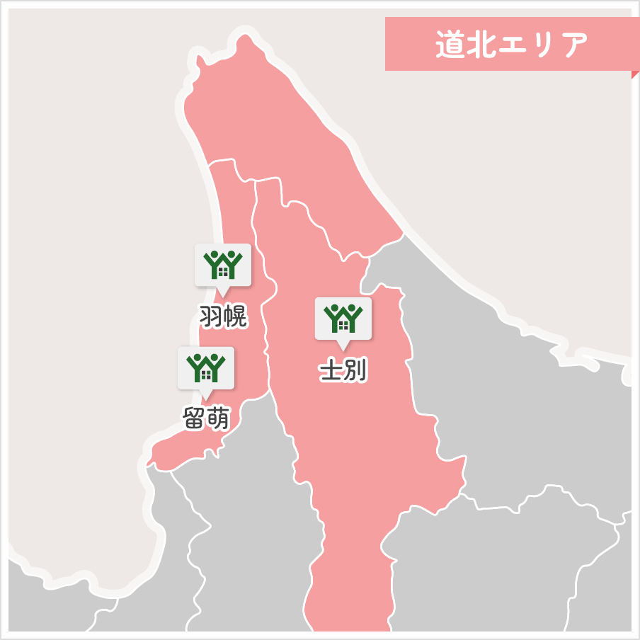 道北エリアの地図