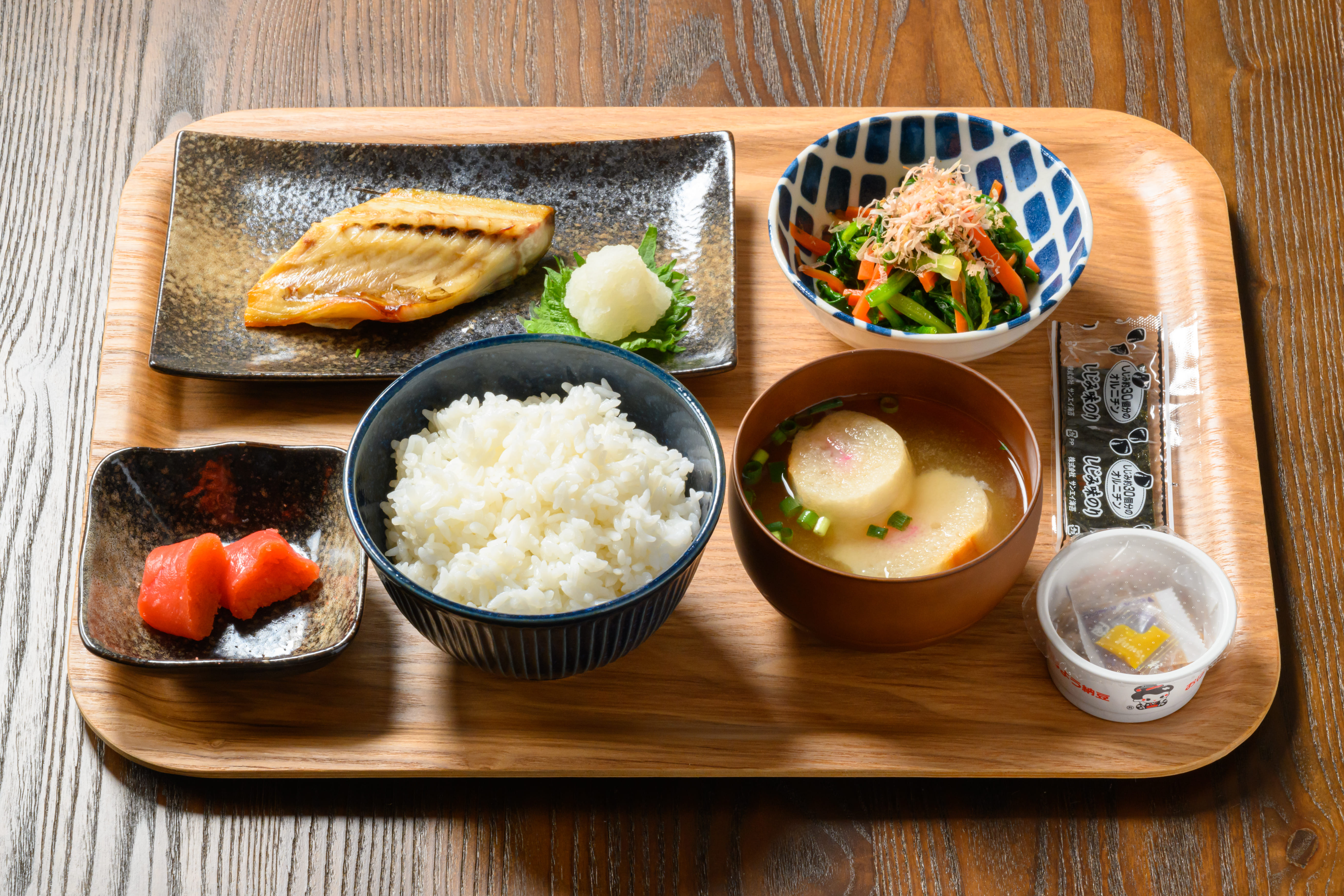 浜中の旅館の朝食