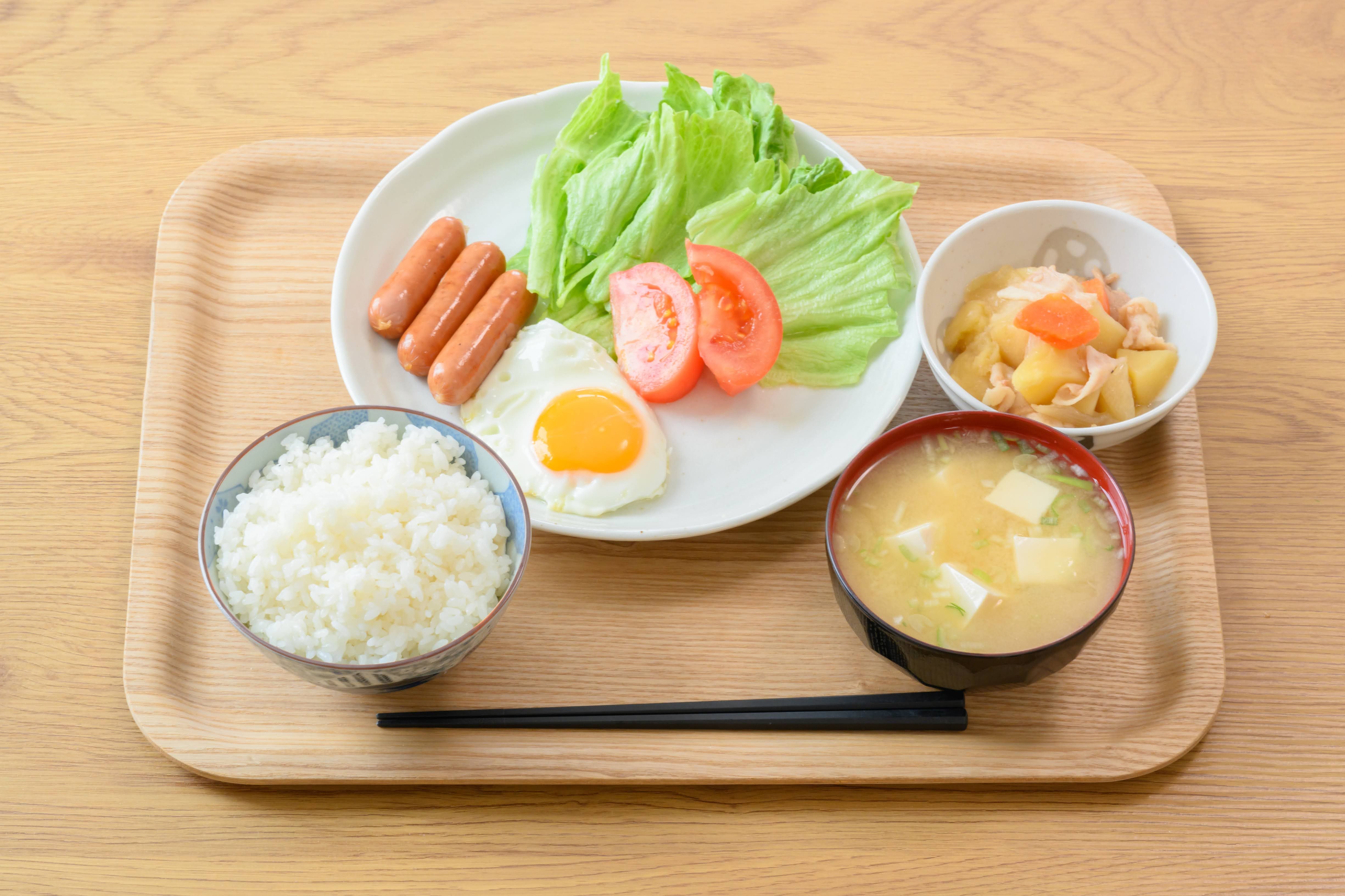 ニセコの旅館の朝食